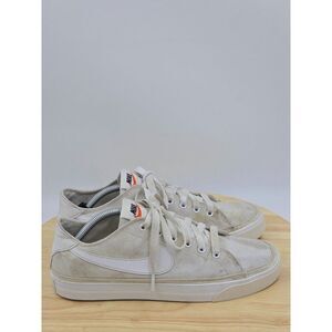 Nike Court Legacy Canvas Triple White Casual Shoes  Womens Size 8.5 CZ0294-100